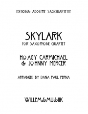 スカイラーク（ホーギー・カーマイケル）（サックス四重奏）【Skylark】