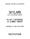 スカイラーク（ホーギー・カーマイケル）（サックス四重奏）【Skylark】