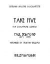 テイク・ファイブ（ポール・デスモンド）（サックス四重奏）【Take Five】