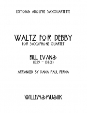 ワルツ・フォー・デビイ（ポール・デスモンド）（サックス四重奏）【Waltz for Debbie】