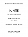 ロンガー（ダン・フォーゲルバーグ）（サックス四重奏）【Longer】