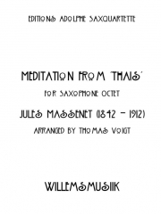 タイスの瞑想曲（ジュール・マスネ）（サックス八重奏）【Meditation from Thais】