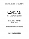 チャルダッシュ（ヴィットリオ・モンティ）（サックス四重奏）【Czardas】