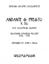 アンダンテとプレスト・K.136（モーツァルト）（サックス四重奏）【Andante and Presto, K.136】