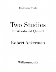 2つのスタディ  (ロバート・アッカーマン)  (木管五重奏）【Two Studies】