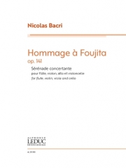 Hommage à Foujita（ニコラ・バクリ）（フルート+弦楽三重奏）