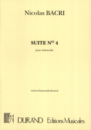 組曲・No.4（ニコラ・バクリ） (チェロ)【Suite n. 4】