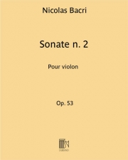 ソナタ・No.2・Op.53（ニコラ・バクリ） (ヴァイオリン)【Sonate n. 2 Op. 53】