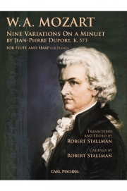 デュポールのメヌエットによる9つの変奏曲（モーツァルト） (フルート+ピアノ)【Nine Varitions on a Minuet by Jean-Pierre Dupont, K. 573】