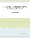 聞いてくれてありがとう（ジョシュ・ゴットリー）（マレット二重奏）【Thanks for Listenin】