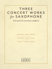 3つの演奏会用小品（アルトサックス+ピアノ）【Three Concert Works For Saxophone】