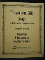 3つの歌（ウィリアム・グラント・スティル）（クラリネット+ピアノ）【Three Songs】