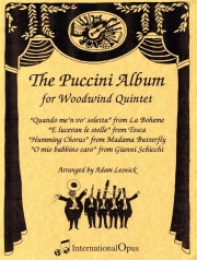プッチーニ・アルバム・Vol.1（ジャコモ・プッチーニ）（木管五重奏）【Puccini Album, Volume I】