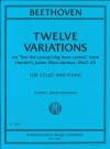 「見よ、勇者は帰りぬ」による12の変奏曲（ベートーヴェン）（チェロ+ピアノ）【Twelve Variations on "See the conqu'ring hero comes" from 】