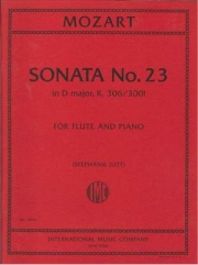 ソナタ・No.23・ニ長調（モーツァルト）（フルート+ピアノ）【Sonata No. 23 in D major, K. 306/300l】