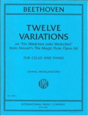 「恋人か女房か」による12の変奏曲（ベートーヴェン）（チェロ+ピアノ）【Twelve Variations on "Ein Madchen oder Weibchen"】