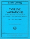 「恋人か女房か」による12の変奏曲（ベートーヴェン）（チェロ+ピアノ）【Twelve Variations on "Ein Madchen oder Weibchen"】