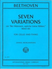 「恋を知る殿方には」の主題による7つの変奏曲（ベートーヴェン）（チェロ+ピアノ）【7 Variations on 'Bei Mannern, welche Liebe fuhlen', WoO 46】