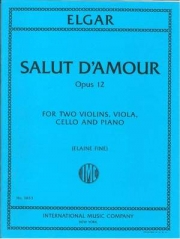 愛の挨拶・Op.12（エドワード・エルガー）（弦楽四重奏+ピアノ）【Salut d'amour, Opus 12】