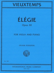 エレジー・Op.30（アンリ・ヴュータン）（ヴィオラ+ピアノ）【Elegie Op.30】