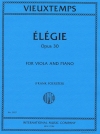 エレジー・Op.30（アンリ・ヴュータン）（ヴィオラ+ピアノ）【Elegie Op.30】