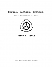 セキュア・コンテイン・プロテクト（ジェイムズ・デヴィッド）（トロンボーン+ピアノ）【Secure.Contain.Protect】