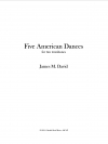 5つのアメリカの舞曲（ジェイムズ・デヴィッド）（トロンボーン二重奏）【Five American Dances】