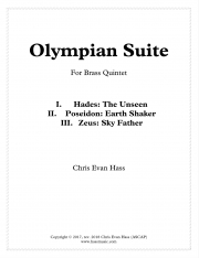 オリンピアン組曲（クリス・エヴァン・ハス）（金管五重奏）【Olympian Suite】