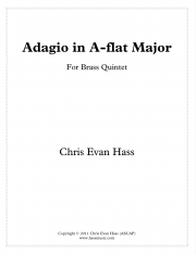 アダージョ・変イ長調（クリス・エヴァン・ハス）（金管五重奏）【Adagio In Ab Major】