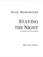 ステイング・ザ・ナイト（デイヴィッド・ビーデンベンダー） (サックス二重奏）【Staying The Night】