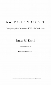 スウィング・ランドスケープ（ジェイムズ・デヴィッド）（ピアノ・フィーチャー）（スコアのみ）【Swing Landscape】