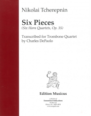 6つの四重奏曲・Op.35（ニコライ・チェレプニン）（トロンボーン四重奏）【Six Quartets Op.35】