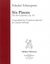 6つの四重奏曲・Op.35（ニコライ・チェレプニン）（トロンボーン四重奏）【Six Quartets Op.35】