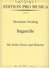 低音ホルンとピアノのためのバガテル（ヘルマン・ノイリンク）（ホルン+ピアノ）【Bagatelle】