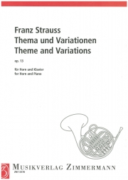 主題と変奏・Op.13（フランツ・ヨーゼフ・シュトラウス）（ホルン+ピアノ）【Thema Und Variationen Op 13】