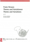 主題と変奏・Op.13（フランツ・ヨーゼフ・シュトラウス）（ホルン+ピアノ）【Thema Und Variationen Op 13】