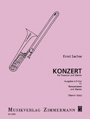 トロンボーン協奏曲（エルンスト・ザクセ）（バストロンボーン+ピアノ）【Konzert in F-Dur】