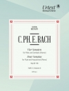 4つのソナタ・Vol.1（カール・フィリップ・エマヌエル・バッハ）（フルート+ピアノ）【4 Sonatas Volume 1】