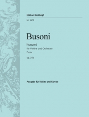 ヴァイオリン協奏曲・ニ長調・Op. 35a・K 243（フェルッチョ・ブゾーニ）（ヴァイオリン+ピアノ）【Violin Concerto in D major Op. 35a K 243】