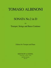 ソナタ・No.2・ニ長調（トマゾ・アルビノーニ）（トランペット+ピアノ）【Sonata No. 2 in D】