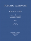 トリオ・ソナタ・Op.1・No.7-9（トマゾ・アルビノーニ）（弦楽三重奏+ピアノ）【Sonatas from “Sonata a tre op. 1” Nos. 7-9】