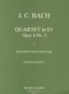 四重奏曲・変ホ長調・Op.8/3（ヨハン・クリスティアン・バッハ） (フルート+弦楽三重奏）【Quartet in E flat major Op. 8/3】