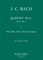 五重奏曲・ハ長調・Op.11・No.1（ヨハン・クリスティアン・バッハ） (ミックス五重奏+ピアノ）【Quintet in C major Op. 11 No. 1】