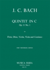 五重奏曲・ハ長調・Op.11・No.1（ヨハン・クリスティアン・バッハ） (ミックス五重奏+ピアノ）【Quintet in C major Op. 11 No. 1】