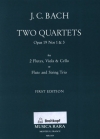 四重奏曲・ハ長調・Op.19・No.1＆ト長調・No.3（ヨハン・クリスティアン・バッハ） (フルート+弦楽三重奏）【Quartets Op. 19 No. 1 in C major and No. 3 in G major】