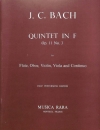 五重奏曲・ヘ長調・Op.11・No.3（ヨハン・クリスティアン・バッハ） (ミックス五重奏+ピアノ）【Quintet in F major Op. 11 No. 3】