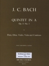 五重奏曲・イ長調・Op.11・No.5（ヨハン・クリスティアン・バッハ） (ミックス五重奏+ピアノ）【Quintet in A major Op. 11 No. 5】