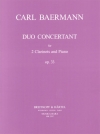 協奏的二重奏曲・Op.33（カール・ベールマン）（クラリネット二重奏+ピアノ）【Duo concertant Op. 33】