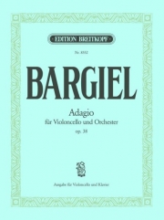 アダージョ・ト長調・Op.38（ヴォルデマール・バルギール）（チェロ+ピアノ）【Adagio in G major Op. 38】