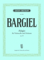 アダージョ・ト長調・Op.38（ヴォルデマール・バルギール）（チェロ+ピアノ）【Adagio in G major Op. 38】